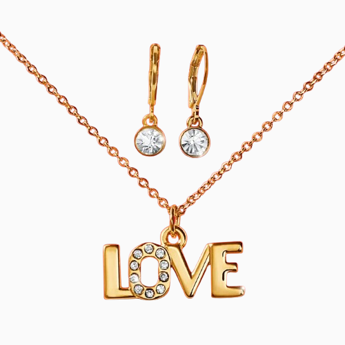 SET COLLAR Y ARETES THIS LOVE - 1