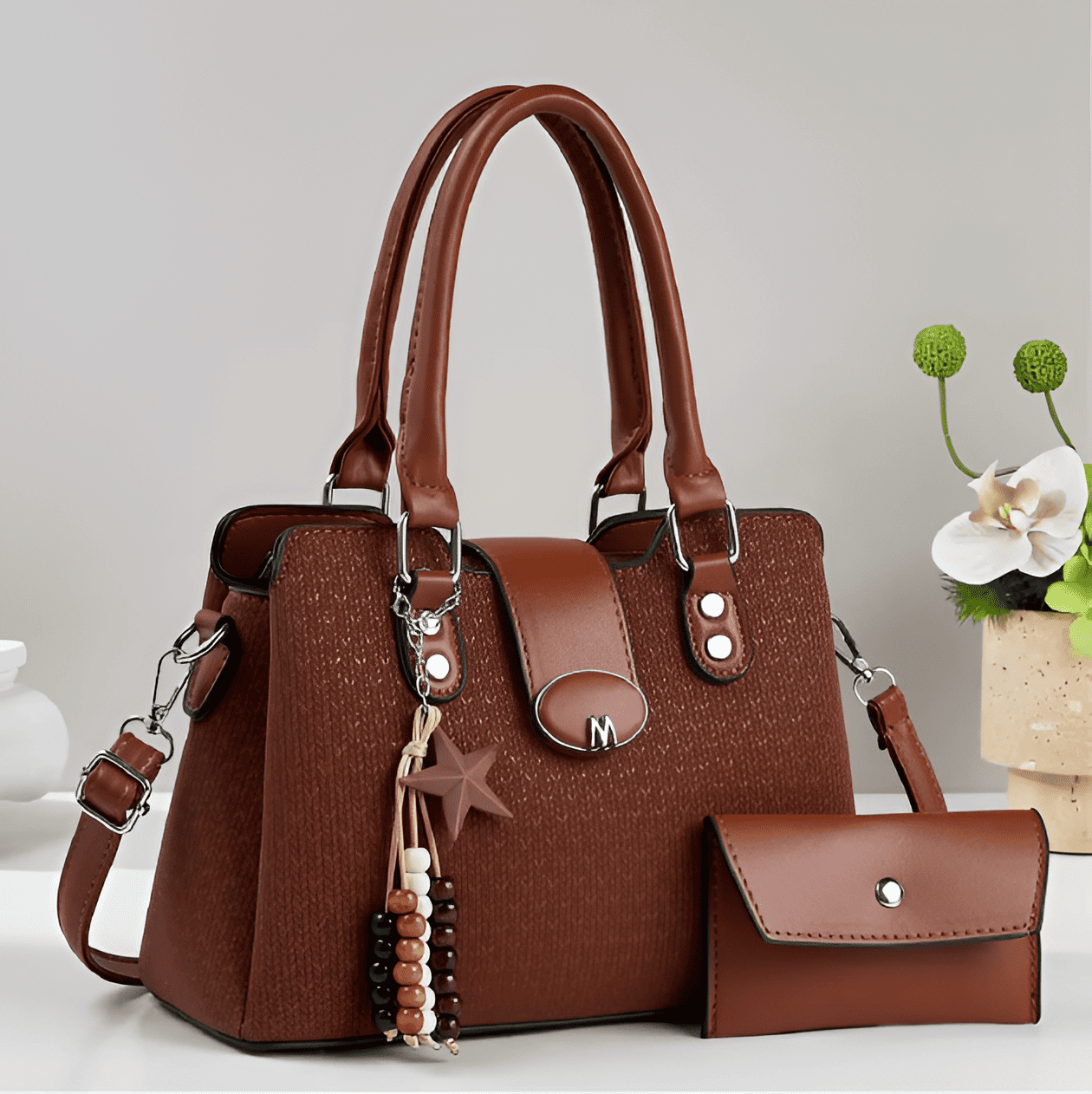 CARTERA LOLITAS MARRON CHOCOLATE FANTASÍA - 1