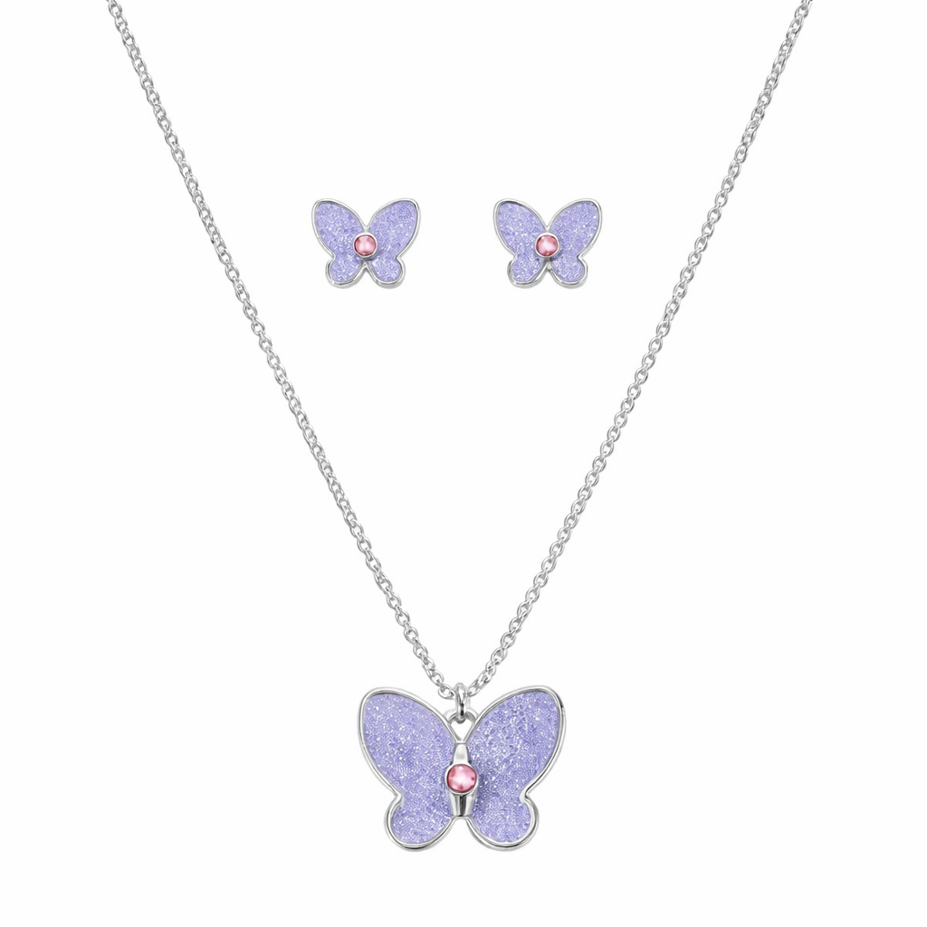 SET COLLAR + ARETES MY LITTLE WINGS NIÑA ESIKA - 1