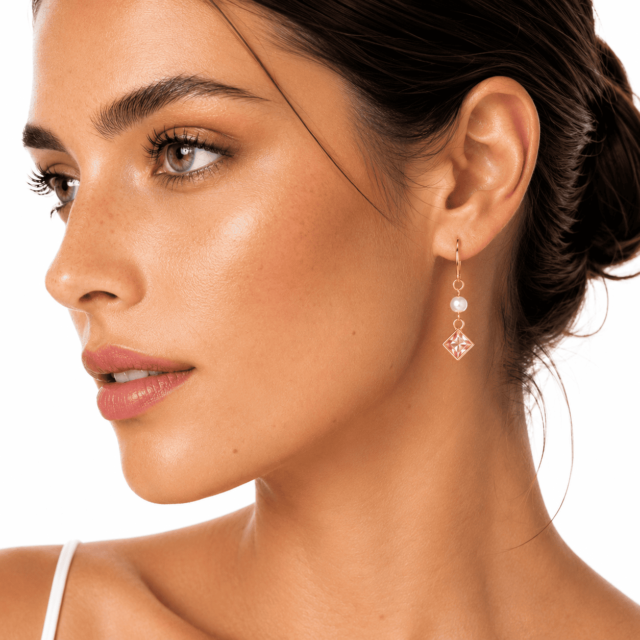 ARETES SPIGA ROSÉ YANBAL - 3