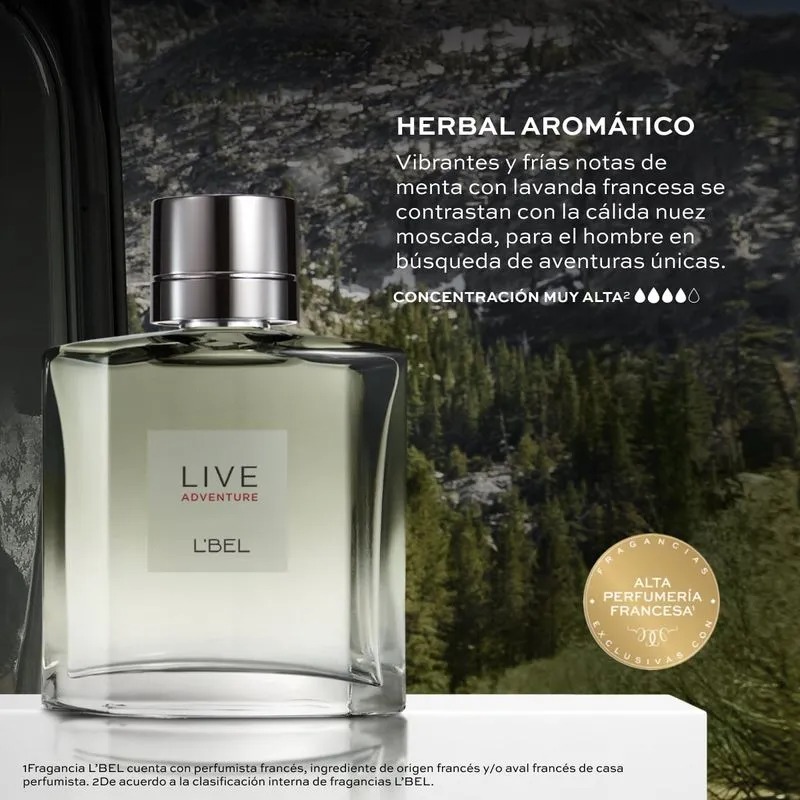 LIVE ADVENTURE PERFUME DE HOMBRE 100 ML LBEL - 3