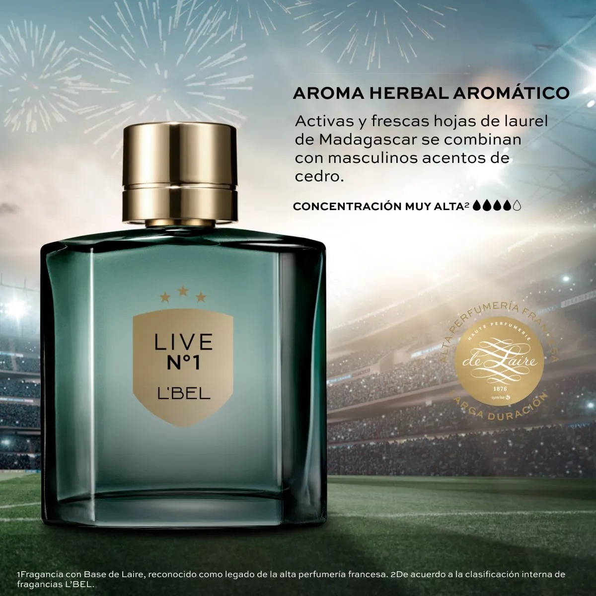 PERFUME HOMBRE LIVE Nº1 100 ML L'BEL - 3
