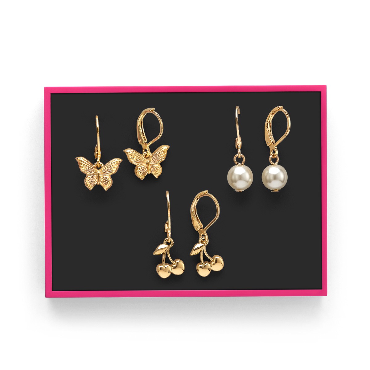 SET DE  ARETES CHERRY WINGS X3 CYZONE - 4