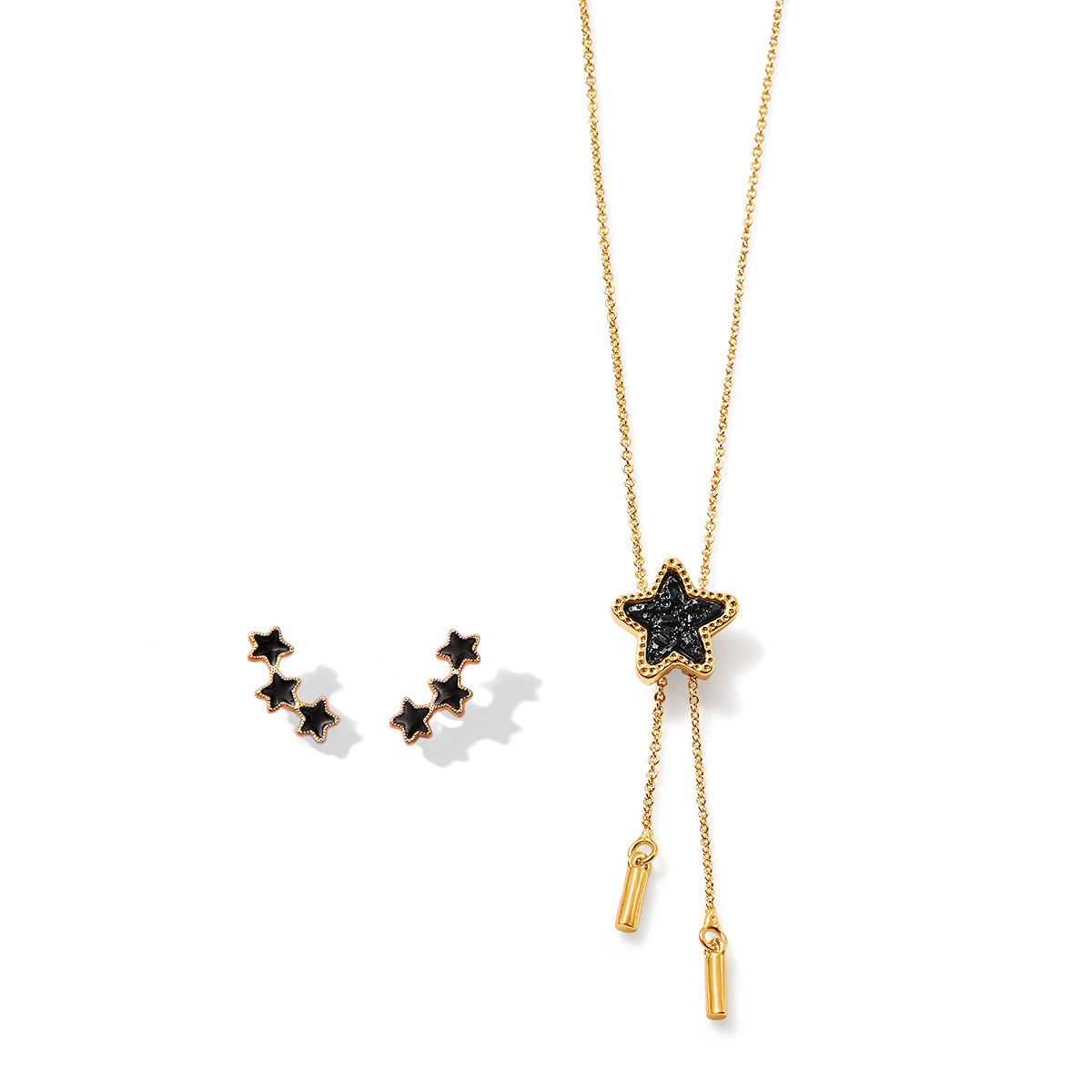 SET COLLAR + ARETES SPARKLING FEELS ESTRELLA ESTRELLA ESIKA - 1