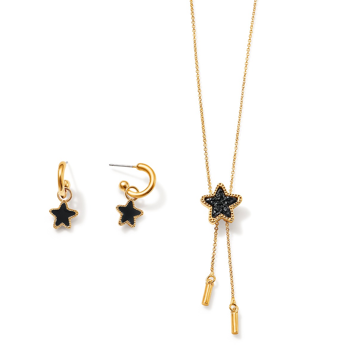SET COLLAR + ARETES SPARKLING FEELS GLAM ESTRELLA ESIKA - 1