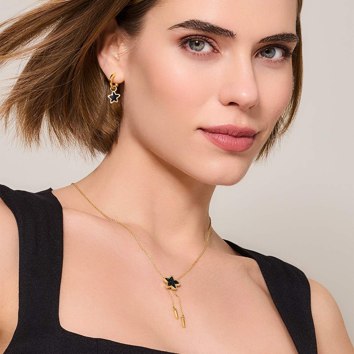 SET COLLAR + ARETES SPARKLING FEELS GLAM ESTRELLA ESIKA - 2