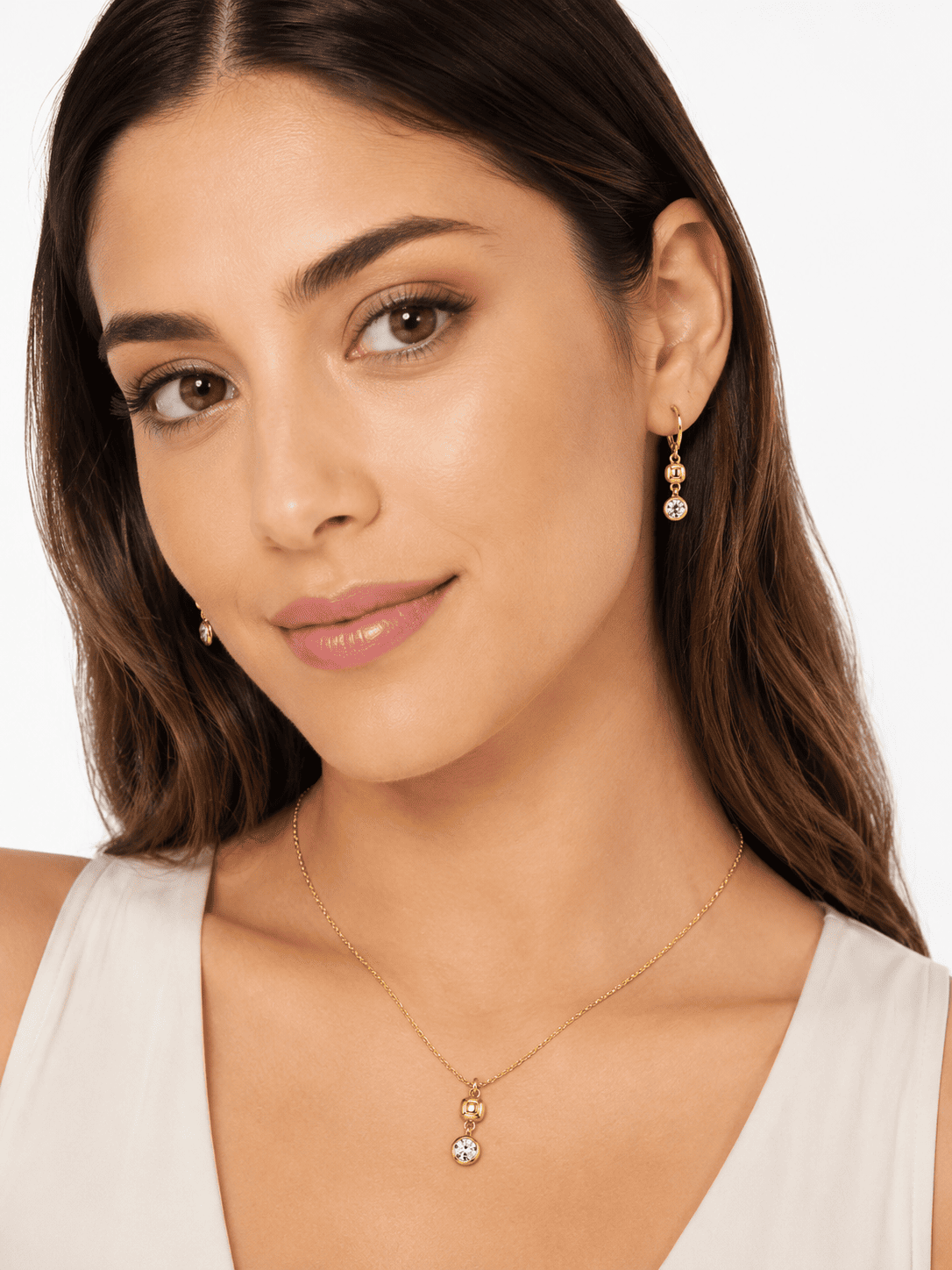 COLECCIÓN GÉMINA CRISTAL – SET COLLAR + ARETES YANBAL - 3