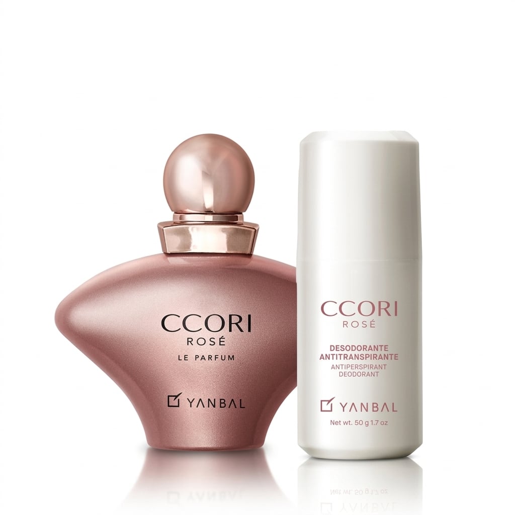 SET CCORI ROSÉ YANBAL: PERFUME + DESODORANTE - 1