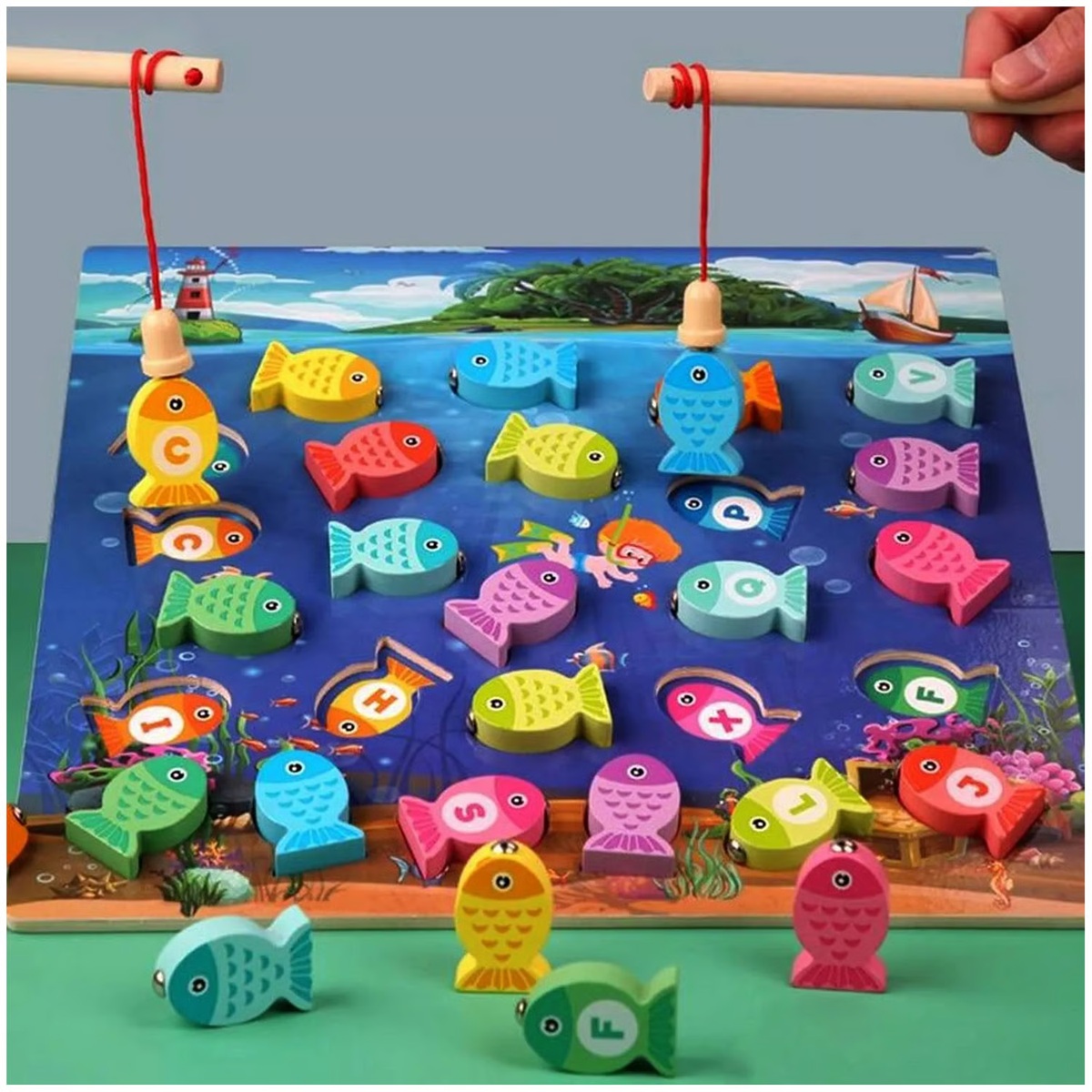 JUEGO DIDÁCTICO PESCA MILAGROSA ABC - 2