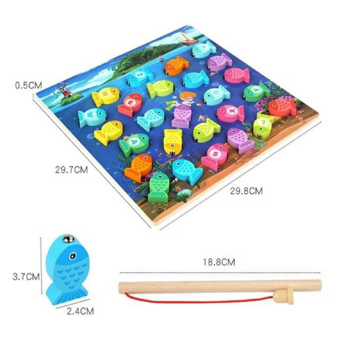 JUEGO DIDÁCTICO PESCA MILAGROSA ABC - 3