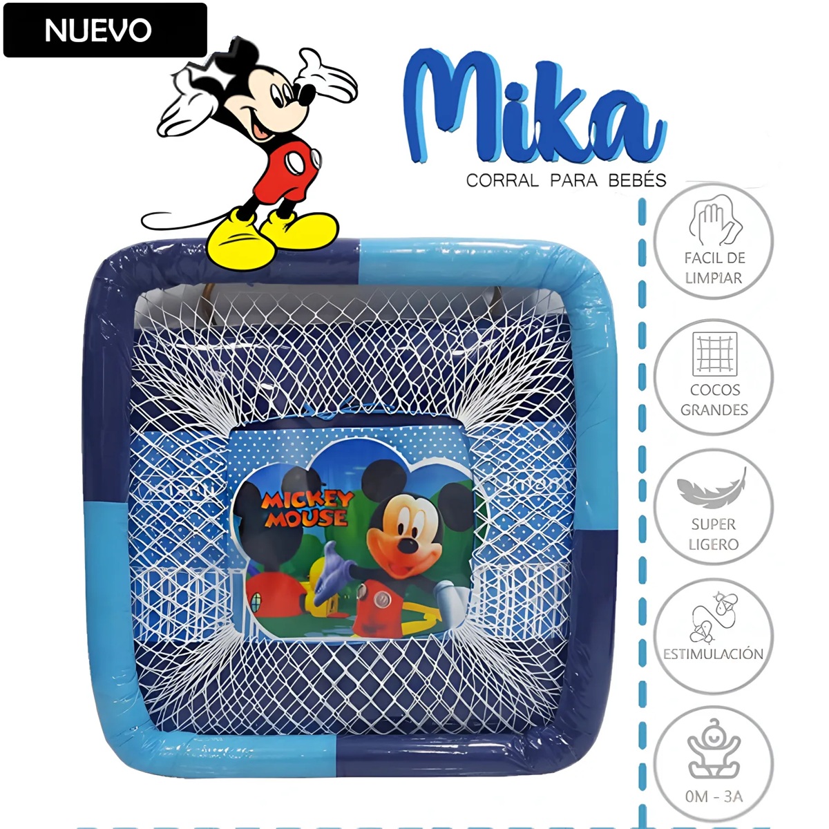 CORRAL PARA BEBES PLEGABLE MIKA NIÑO - 1