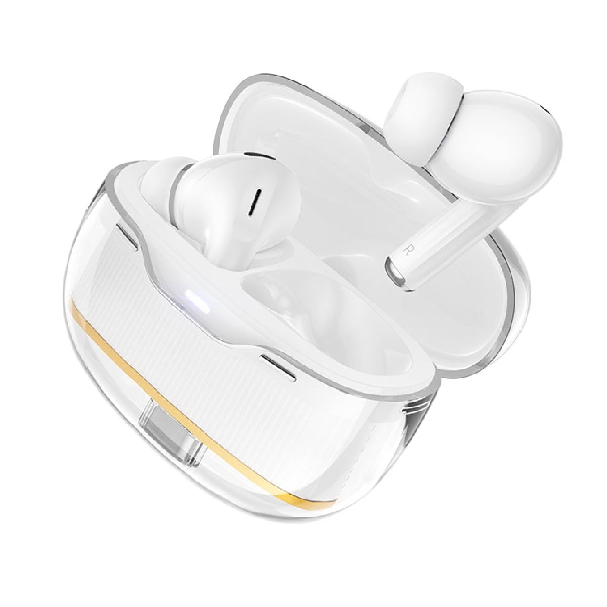 AUDÍFONOS INALÁMBRICOS CRYSTAL TWS EW54 HOCO BLANCO - 3