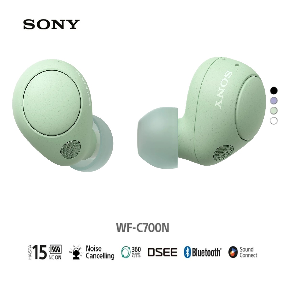 SONY AUDÍFONOS WF-C700N TRUE WIRELESS NOISE CANCELLING VERDE - 1