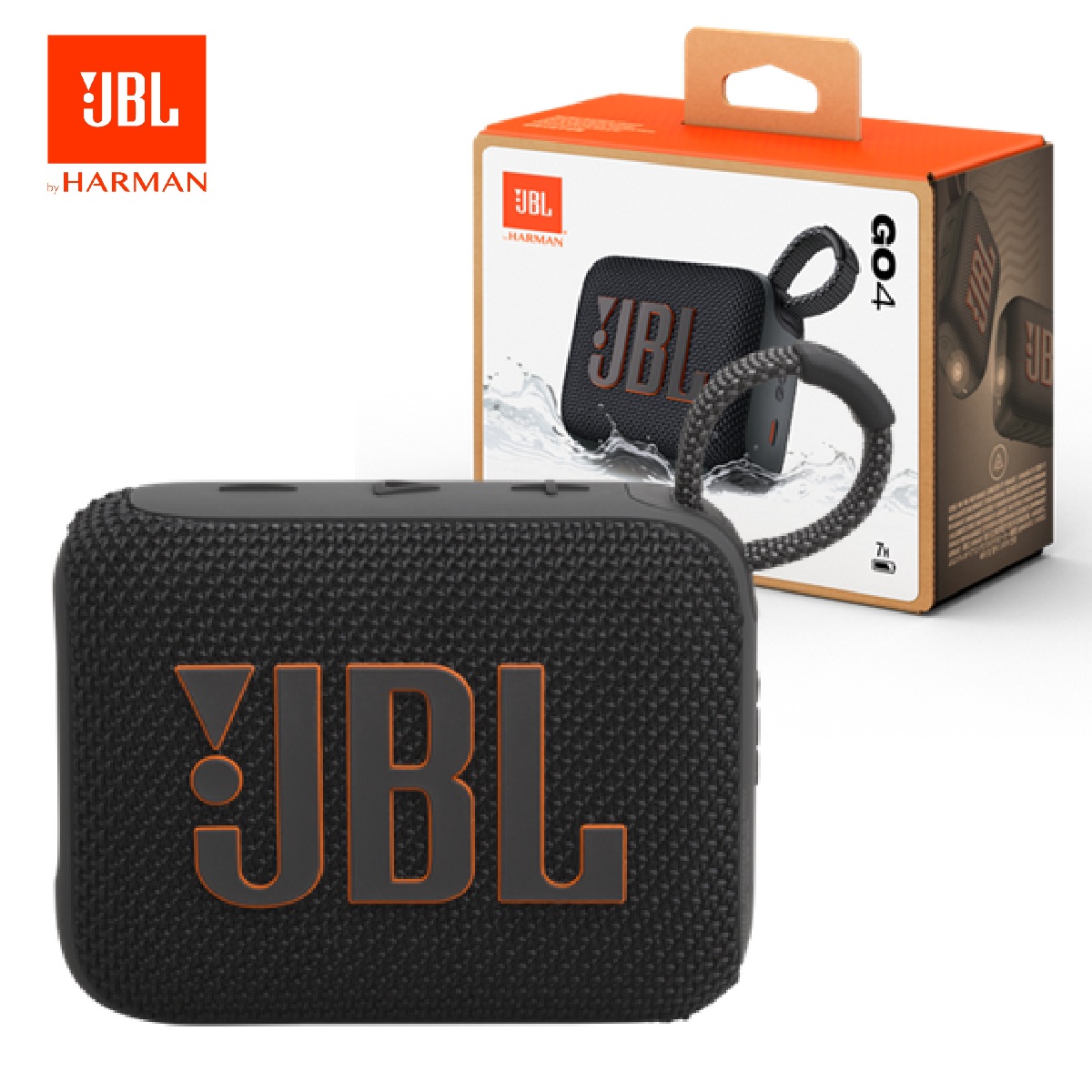 PARLANTE JBL GO 4 BLUETOOTH ACUÁTICO IPX67 EXTRA BASS NEGRO - 1