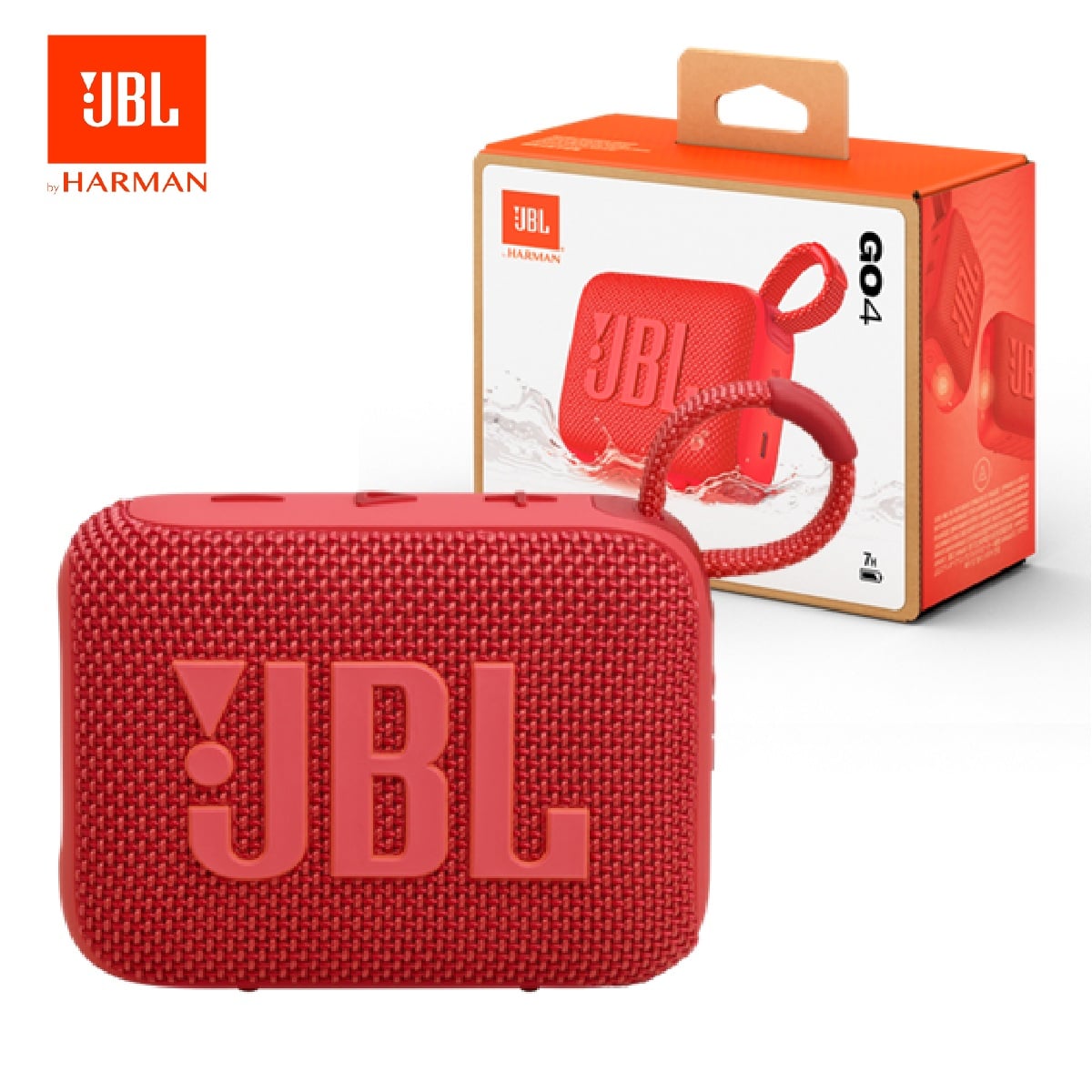 PARLANTE JBL GO 4 BLUETOOTH ACUÁTICO IPX67 EXTRA BASS ROJO - 1