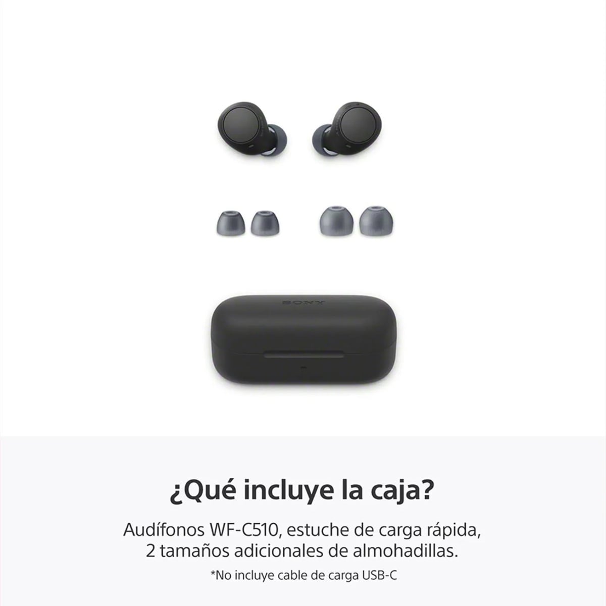 SONY AUDÍFONOS BLUETOOTH WF-C510 IPX4 TRUE WIRELESS NEGRO - 4
