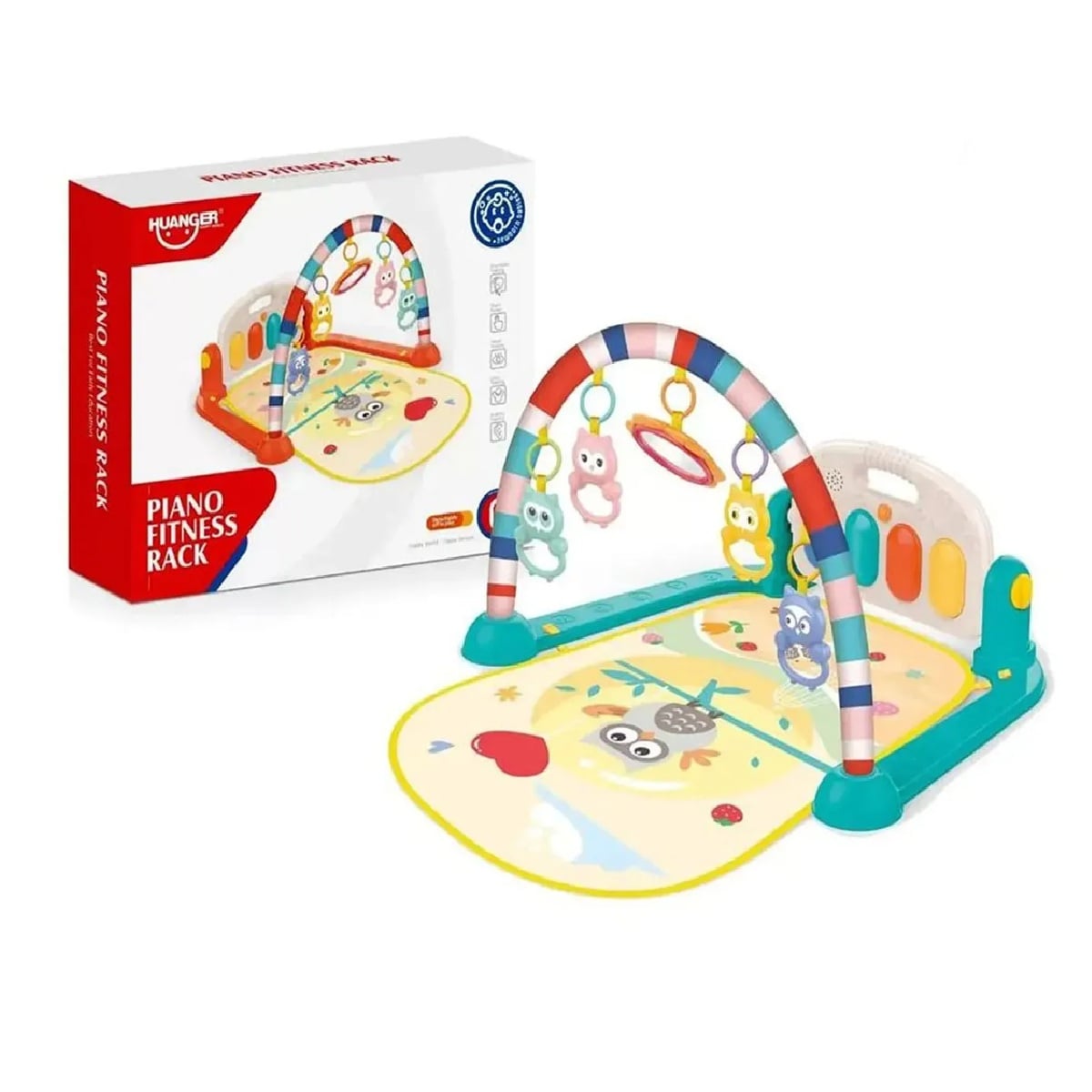GIMNASIO DE BEBE CON PIANO MUSICAL BÚHO - 2