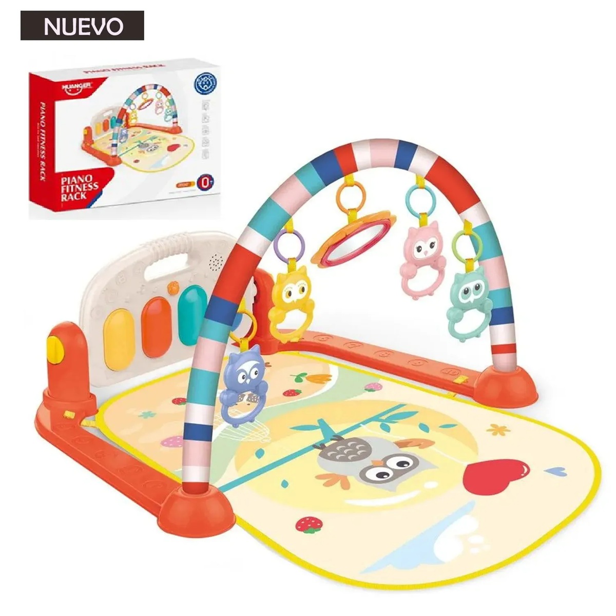 GIMNASIO DE BEBE CON PIANO MUSICAL BÚHO HE0650A - 1