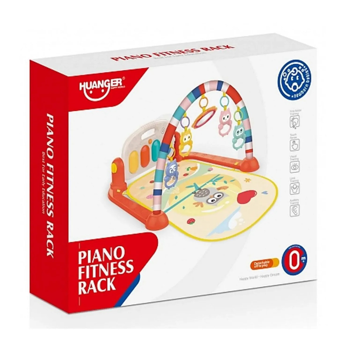 GIMNASIO DE BEBE CON PIANO MUSICAL BÚHO HE0650A - 3