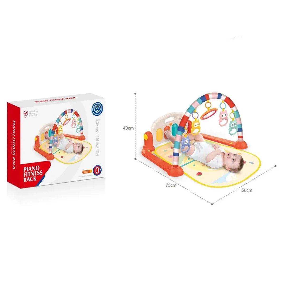 GIMNASIO DE BEBE CON PIANO MUSICAL BÚHO HE0650A - 4