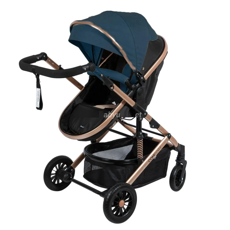 COCHE CUNA MOISÉS DE LUJO COMFORT AZUL - 3