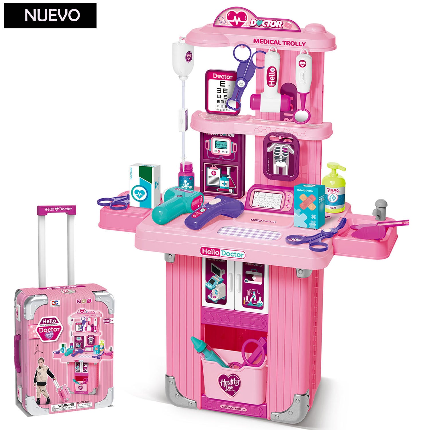 SET DE DOCTOR MALETA PARA NIÑAS 2EN1 - 1