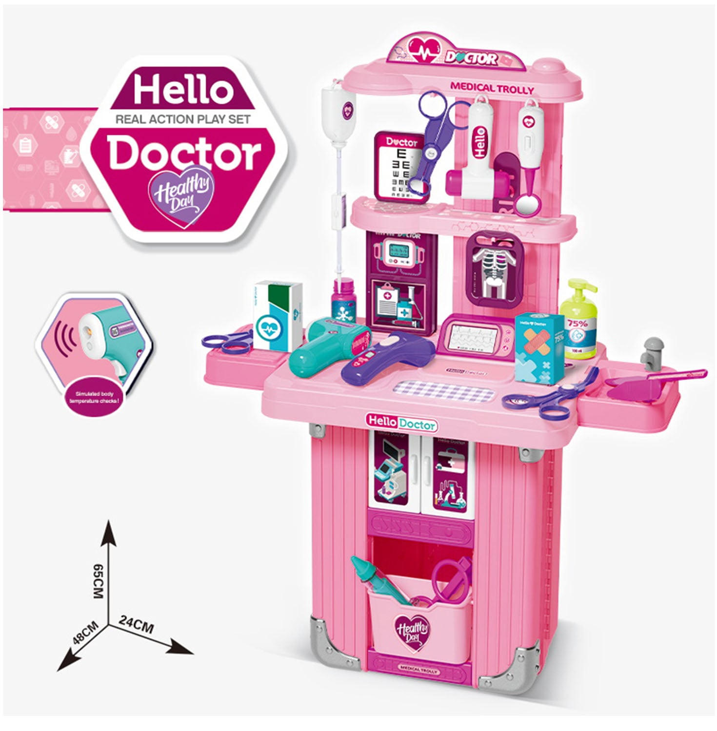 SET DE DOCTOR MALETA PARA NIÑAS 2EN1 - 2
