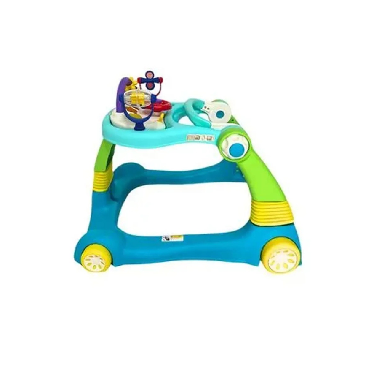 ANDADOR PARA BEBÉ 2 EN 1 CENTRO DE ACTIVIDADES INTERACTIVO CON RUEDAS CELESTE - 2