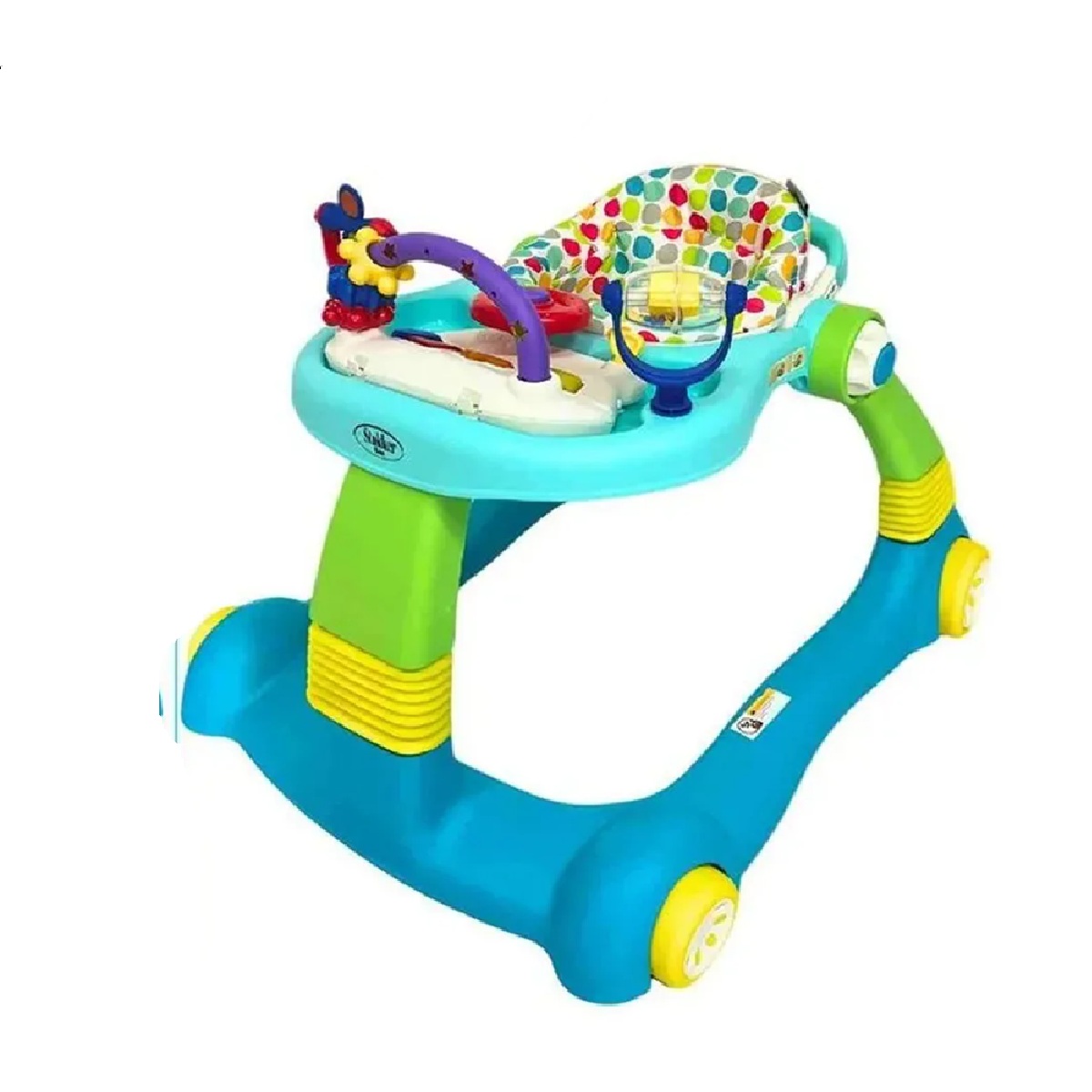 ANDADOR PARA BEBÉ 2 EN 1 CENTRO DE ACTIVIDADES INTERACTIVO CON RUEDAS CELESTE - 3