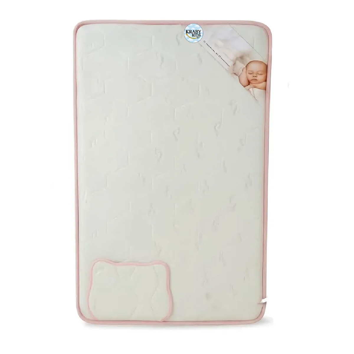 COLCHÓN DE BEBE PARA CUNAS PACK AND PLAY ROSADO - 2