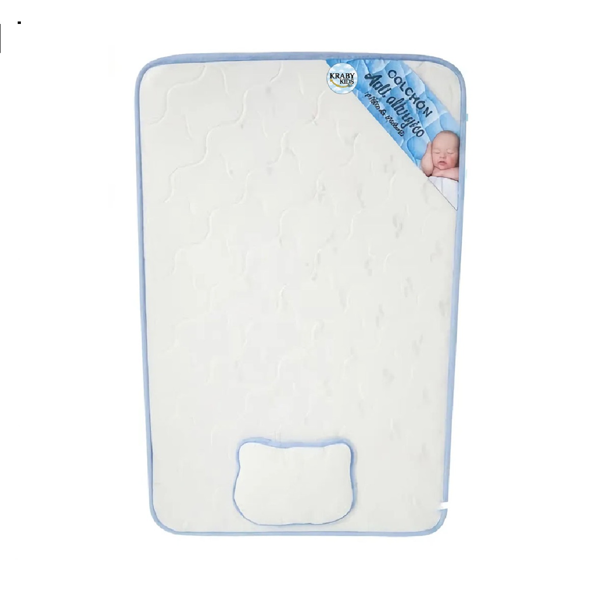COLCHÓN DE BEBE PARA CUNAS PACK AND PLAY AZUL - 2
