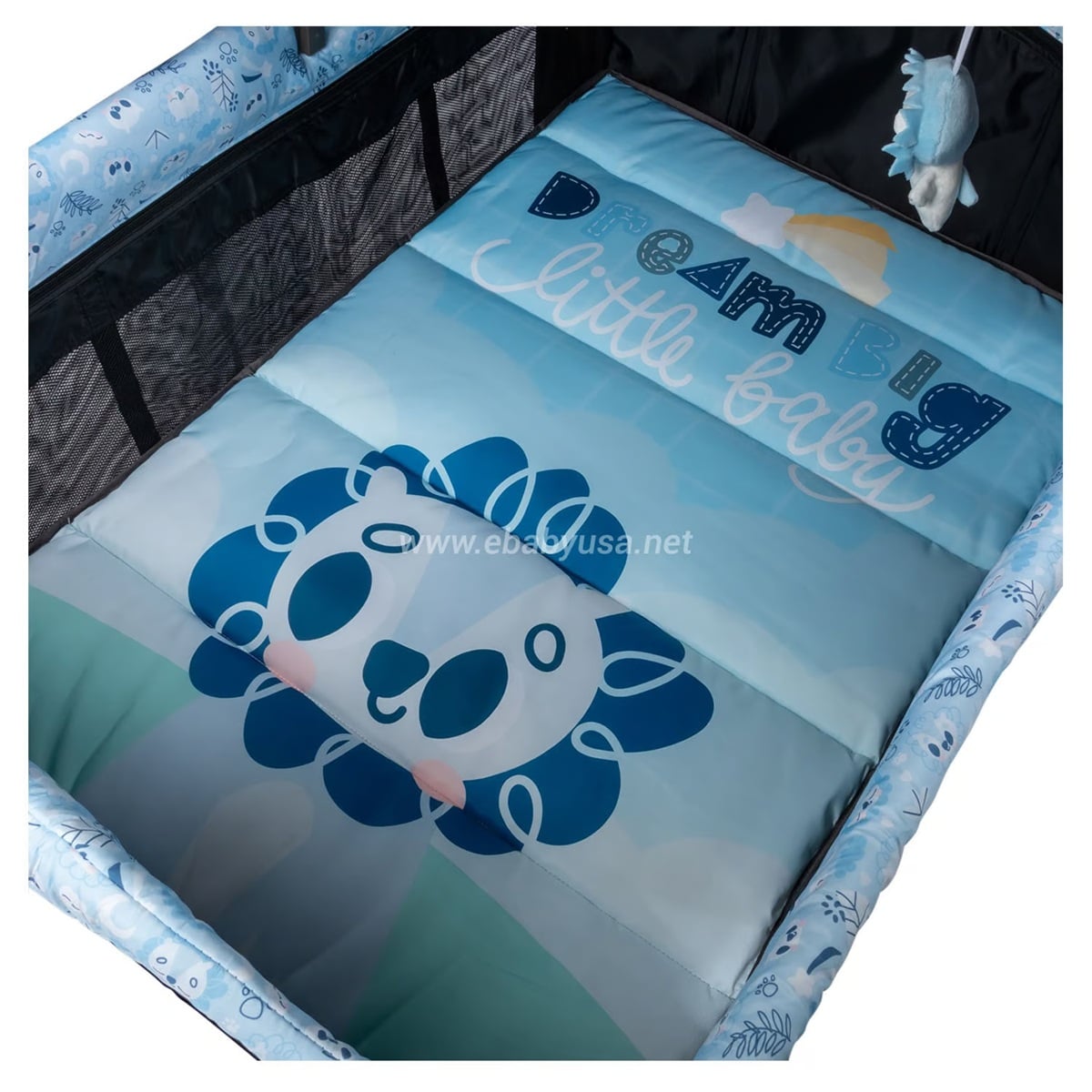 NUEVA CUNA CORRAL MECEDORA SALLY 716-4 AZUL - 3