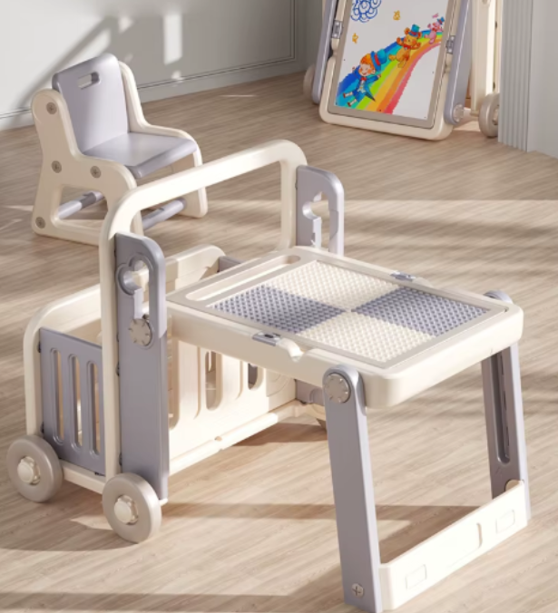 MESA MULTIFUNCIONAL MOVIL GRIS - 1