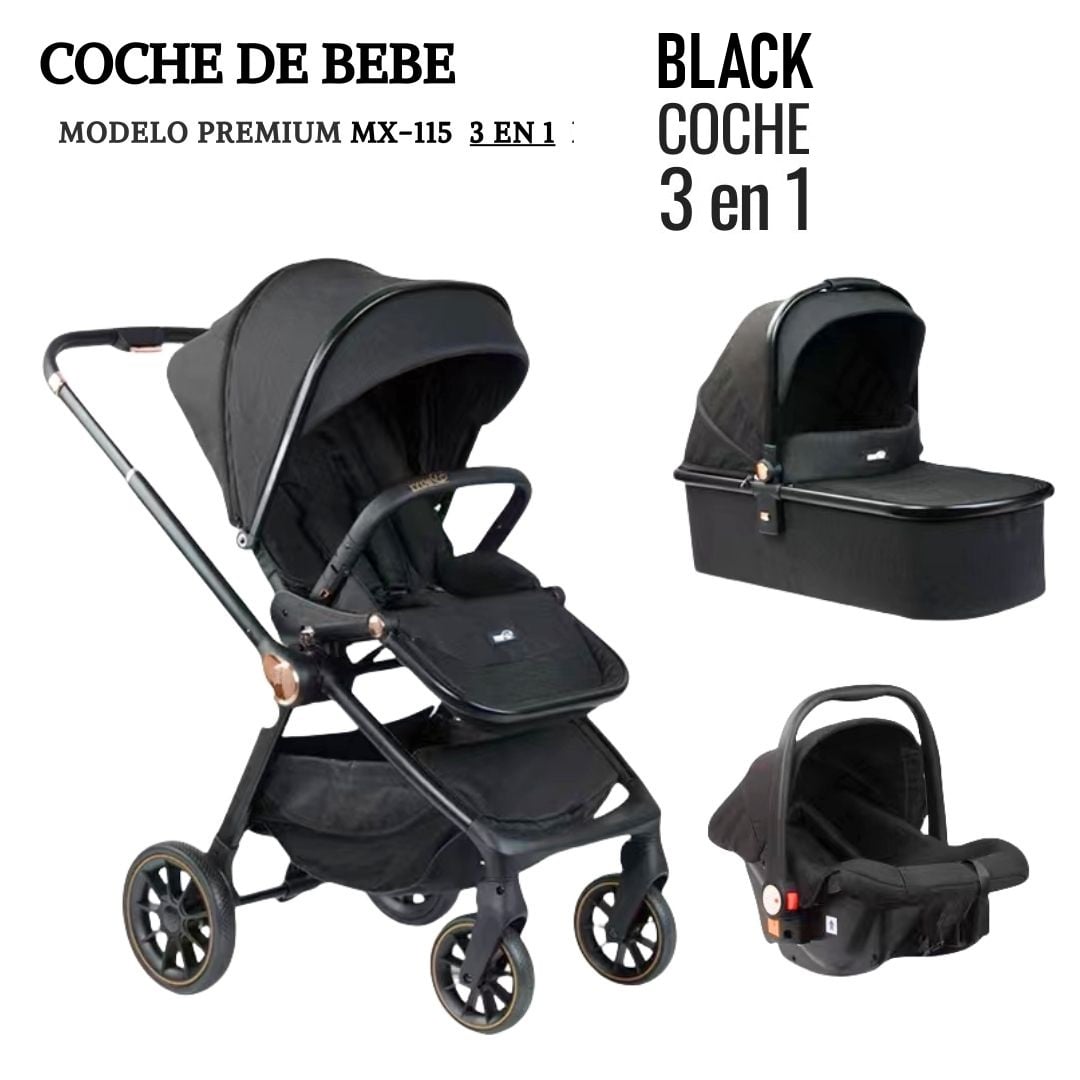 COCHE MX-115 PREMIUM 3 EN 1 NEGRO - 1