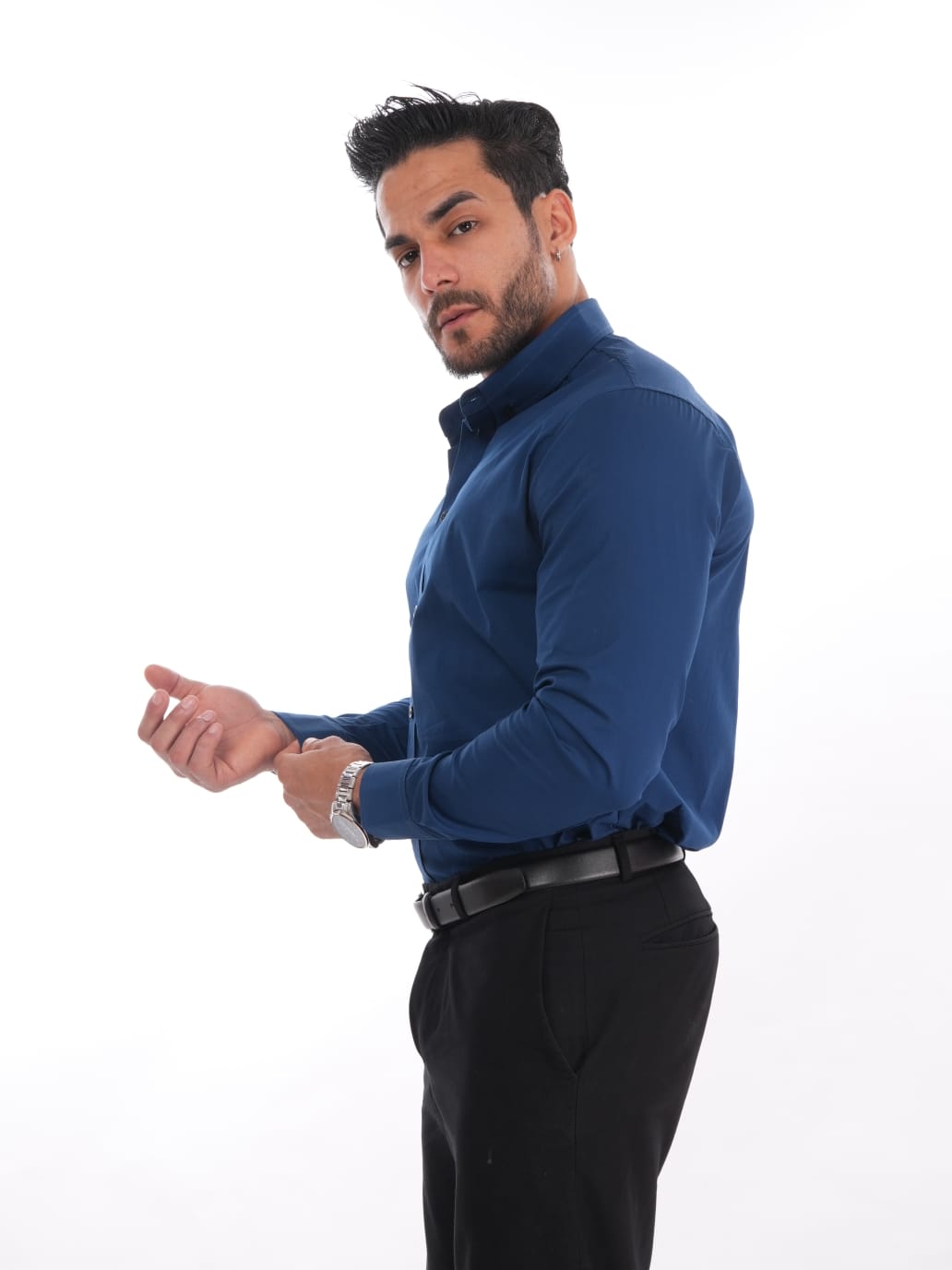 CAMISAS MEHIVIC MODELO CUELLO CAMISERO MANGA LARGA SLIM FIT - 1