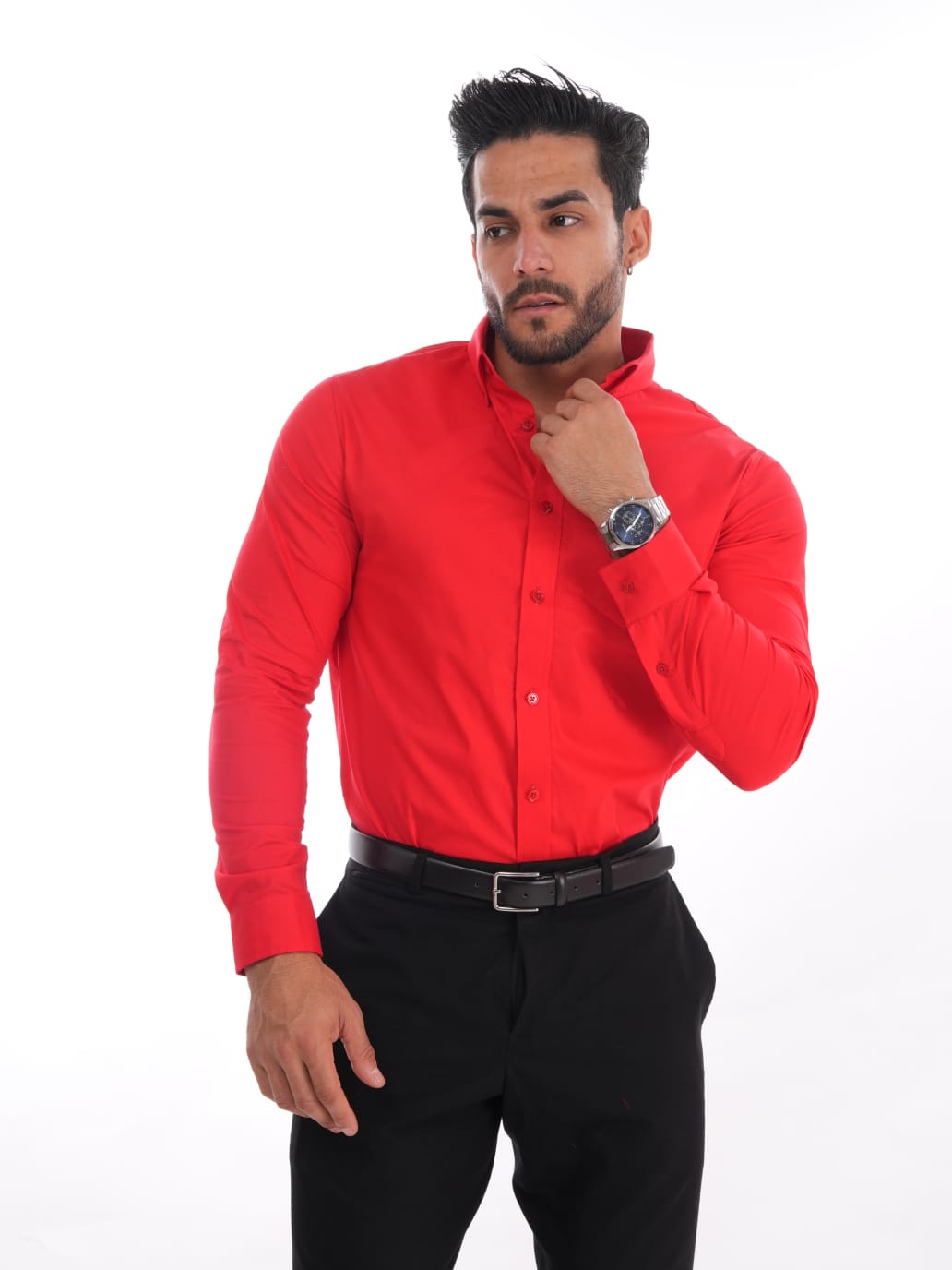 CAMISAS MEHIVIC MODELO CUELLO CAMISERO MANGA LARGA SLIM FIT - 5