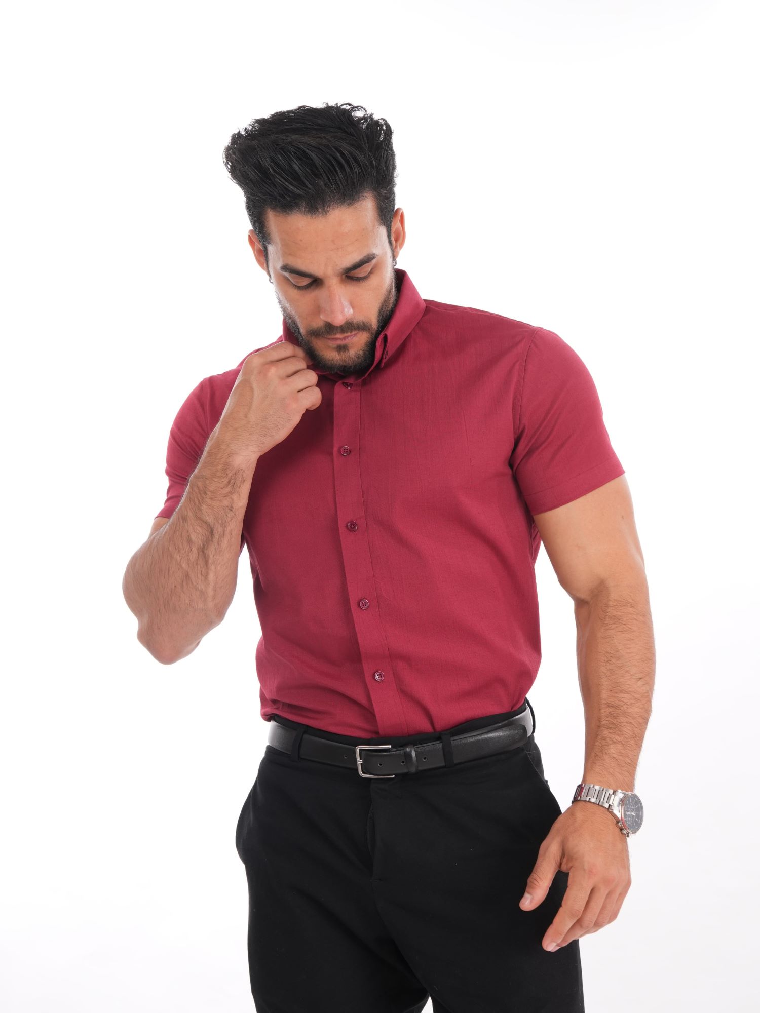 CAMISAS SLIM FIT MANGA CORTA MEHIVIC - 6