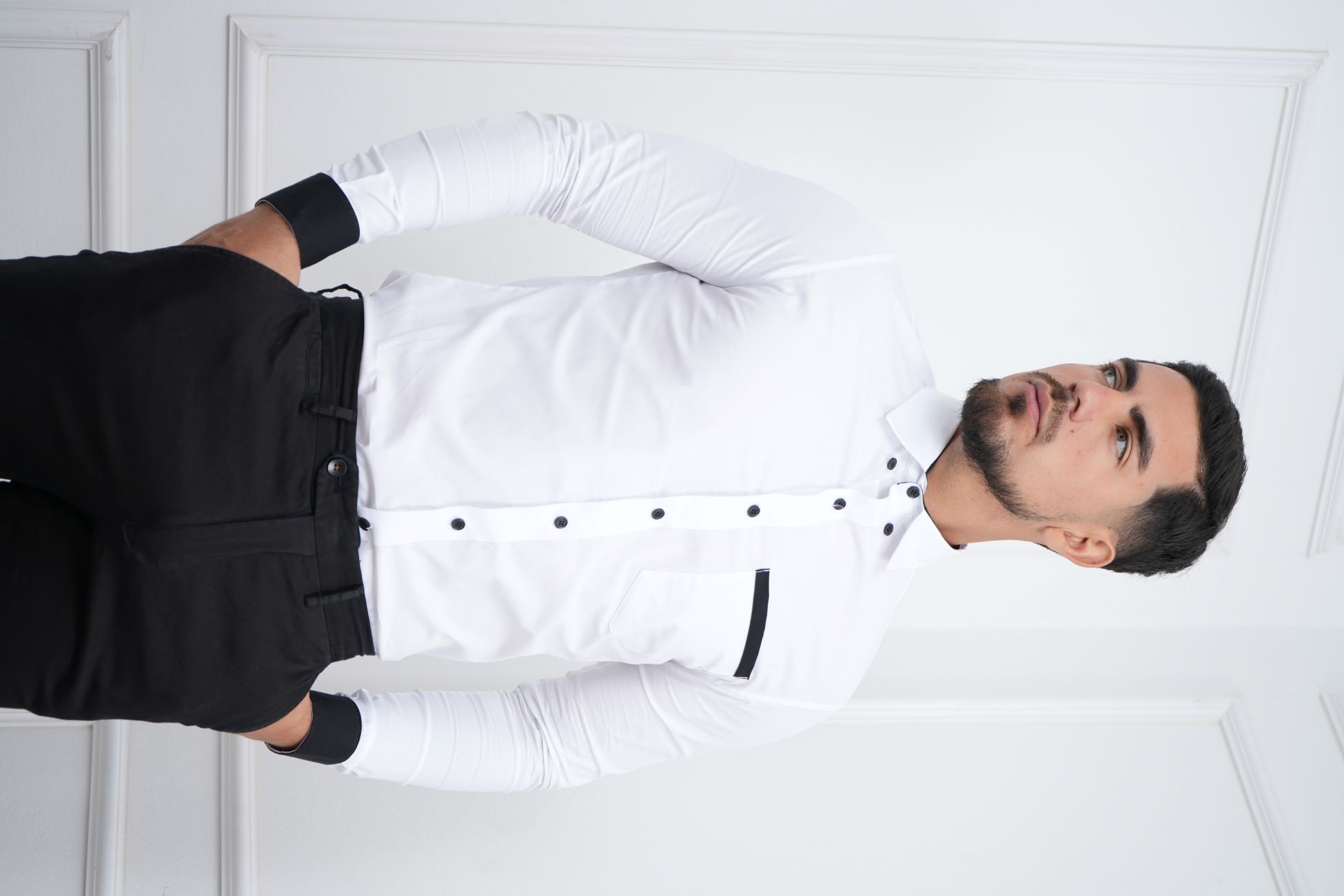 CAMISA DE HOMBRE SLIM FIT CON BOLSILLO ALGODÓN PREMIUM - MEHIVIC DOBLE ESTILO - 2