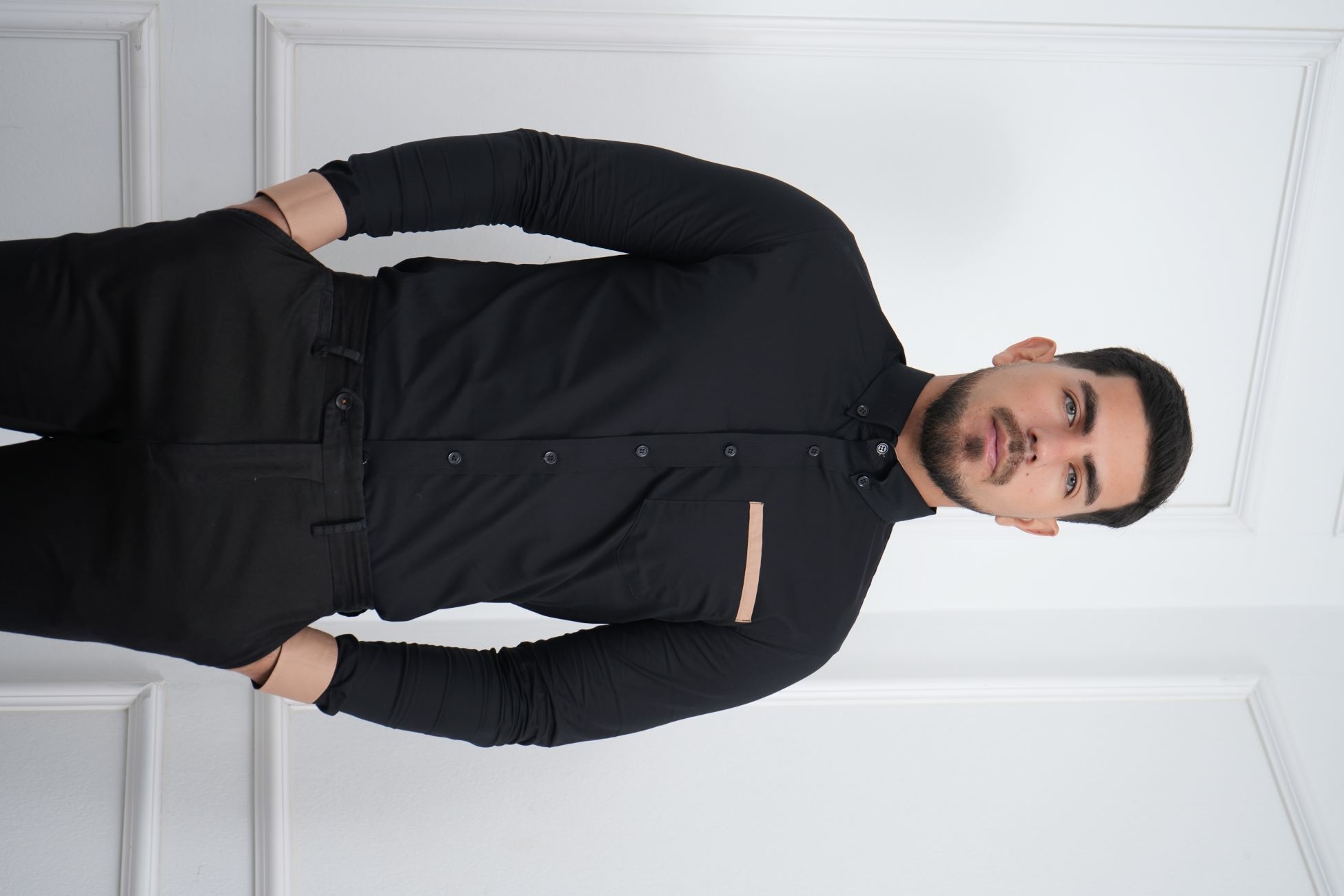 CAMISA DE HOMBRE SLIM FIT CON BOLSILLO ALGODÓN PREMIUM - MEHIVIC DOBLE ESTILO - 8