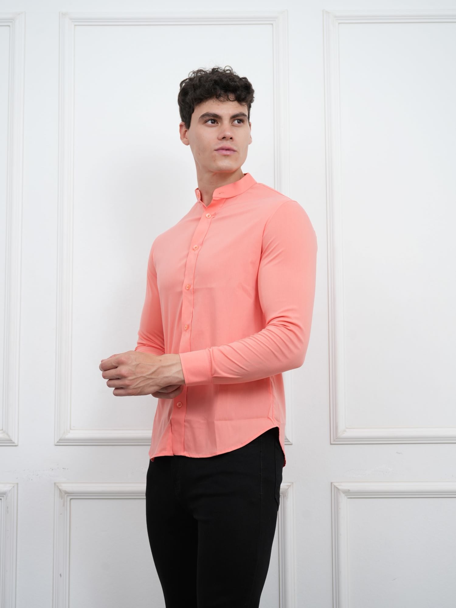CAMISA CUELLO NERU HOMBRE MANGA LARGA - 1