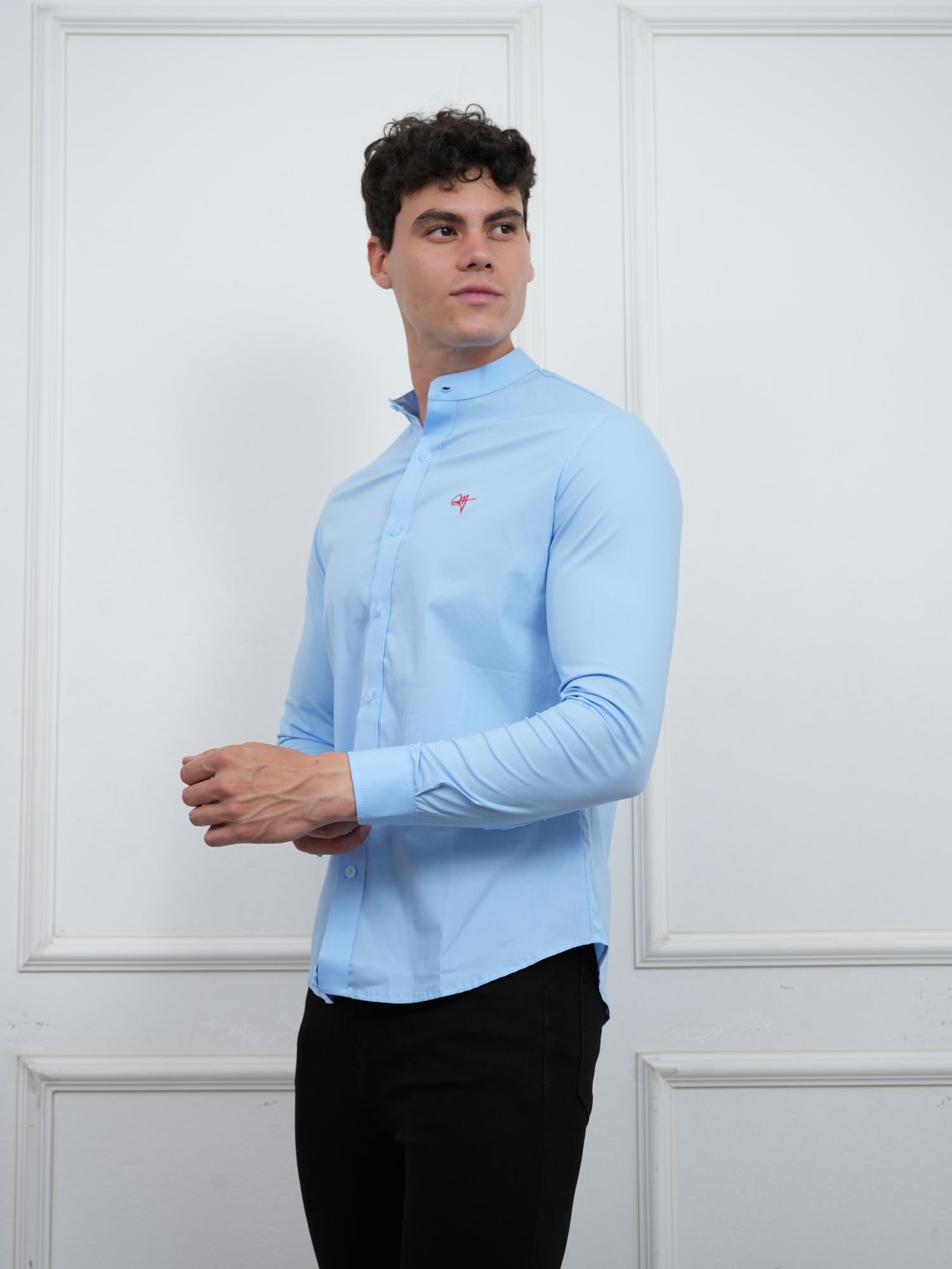 CAMISA CUELLO NERU HOMBRE MANGA LARGA - 4