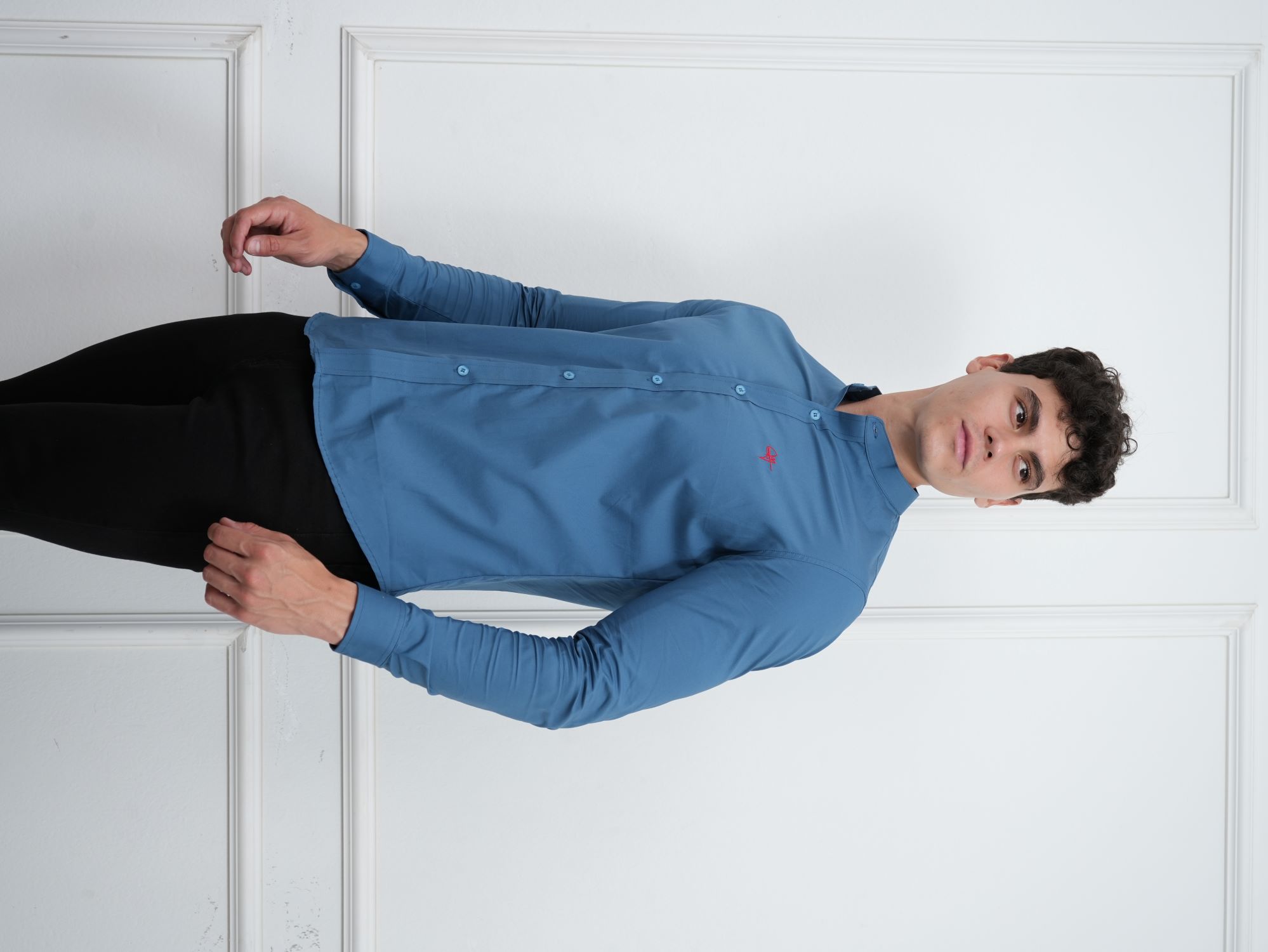 CAMISA CUELLO NERU HOMBRE MANGA LARGA - 7