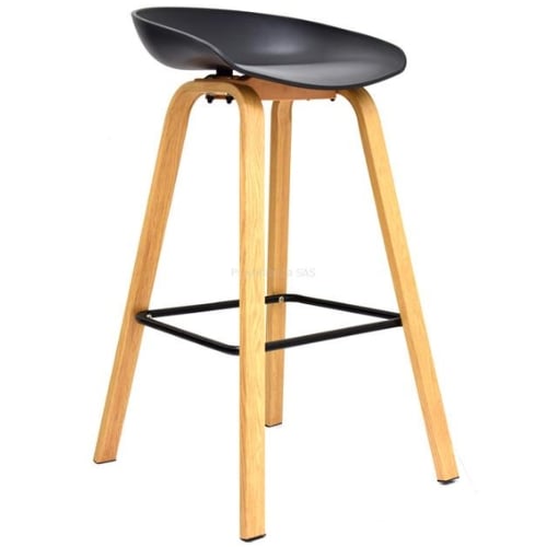 SILLA DE BAR MISURI NEGRA - 1