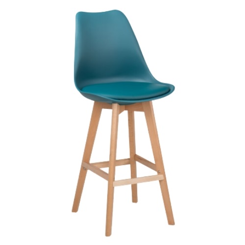 SILLA EMA TAPIZ BAR VERDE JADE – ELEGANCIA Y CONFORT - 1