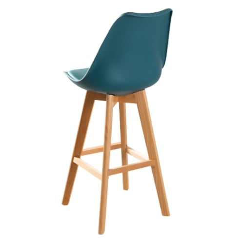 SILLA EMA TAPIZ BAR VERDE JADE – ELEGANCIA Y CONFORT - 2