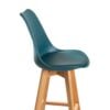 SILLA EMA TAPIZ BAR VERDE JADE – ELEGANCIA Y CONFORT - 3