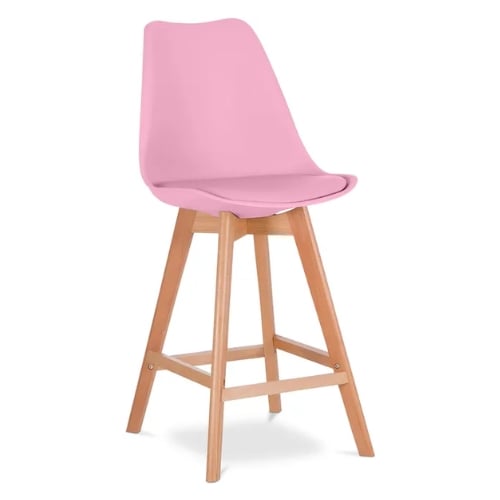 SILLA EMA TAPIZ BAR ROSA – ELEGANCIA Y CONFORT - 1