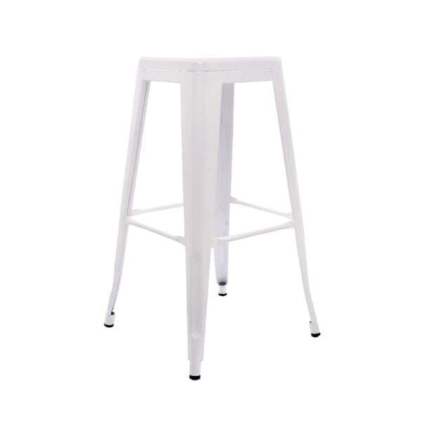 SILLA DE BAR CLOE BLANCA – DISEÑO MINIMALISTA Y RESISTENTE - 2