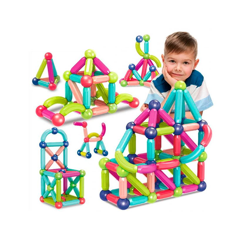 JUEGO DIDACTICO BLOQUES MAGNETICOS STICKS 64 PZAS - 2