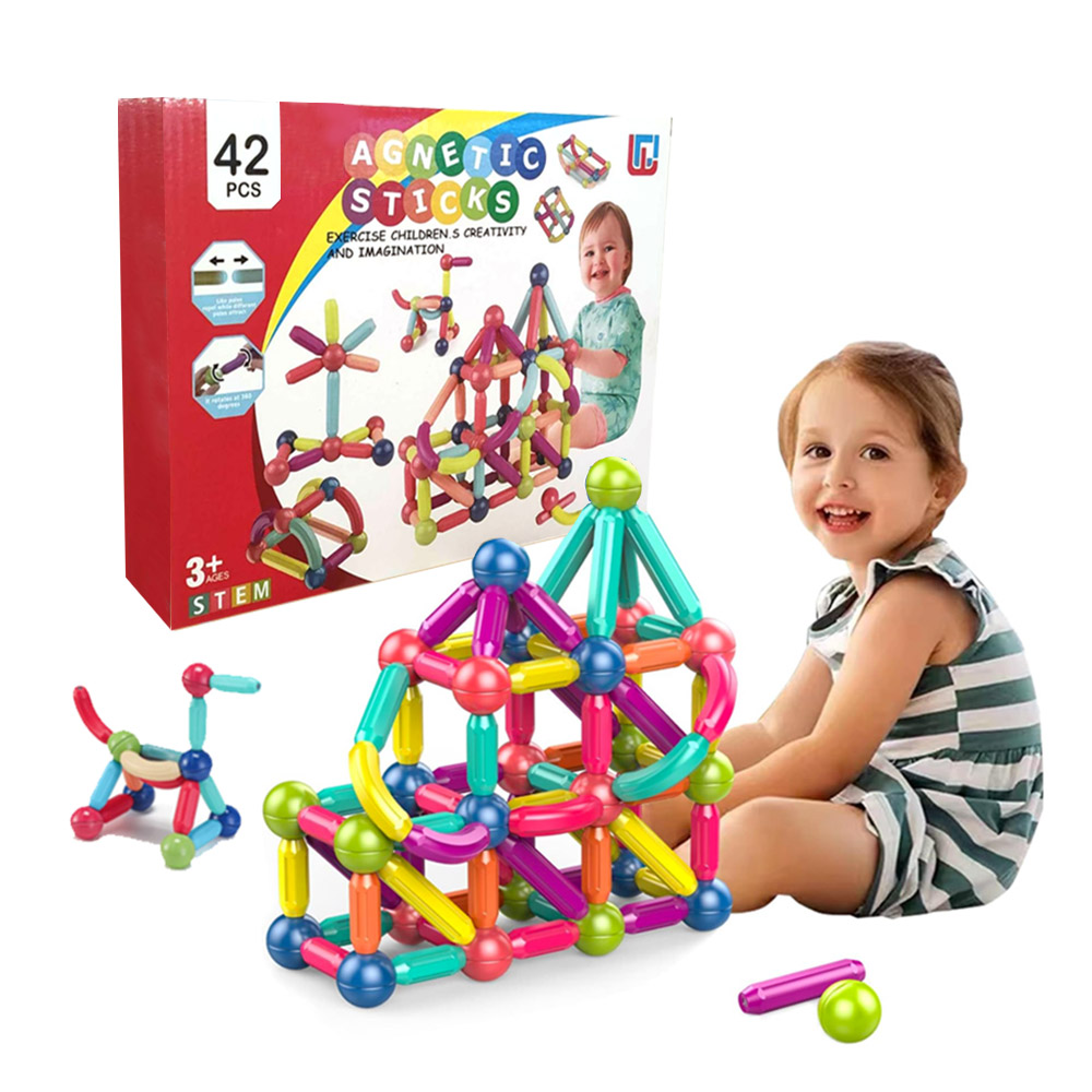 MAGNETICOS 42 PIEZAS MAGNETIC STICKS - 1